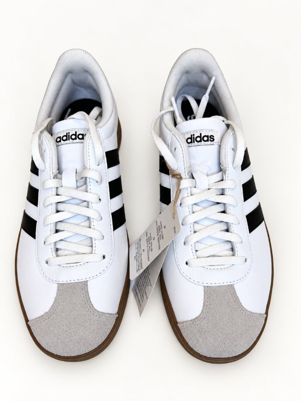 NWT Adidas VL Court Base White Black Gum Women’s Size 9 ID3714